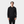 Black bamboo hoodie with zipper