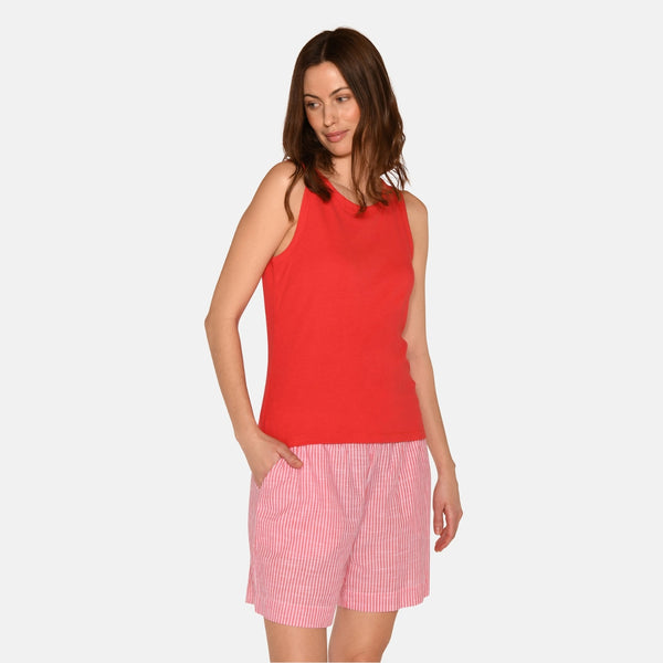 Anja bamboo tank top - Red