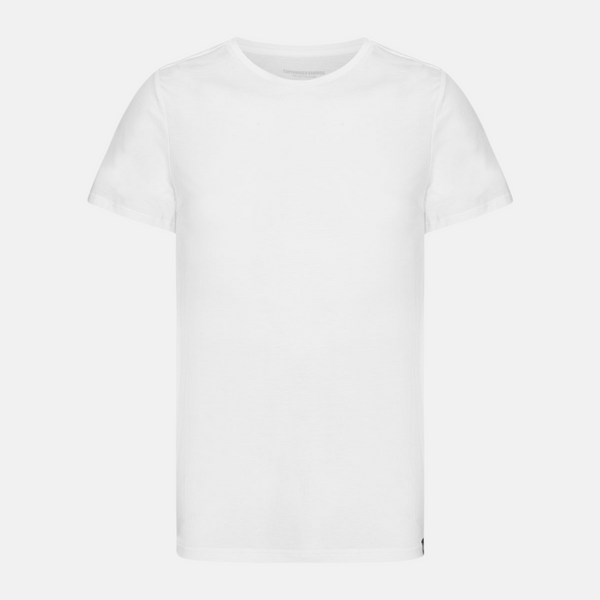 White slim fit crew neck bamboo T-shirts - 2 pack