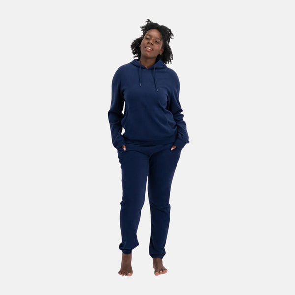 Navy bamboo hoodie jogging set