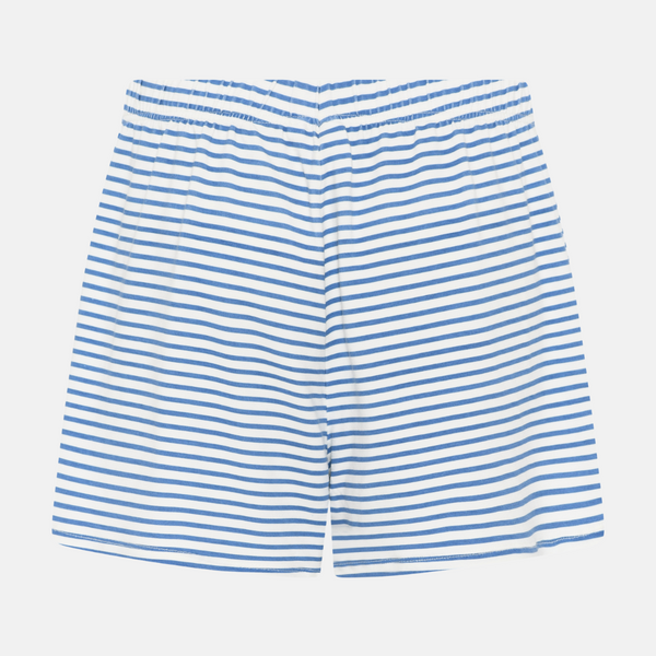 Kimmy bamboo night shorts - light blue striped