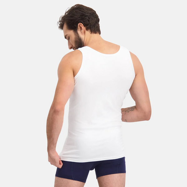 Stef bamboo tank top - white 2 pack