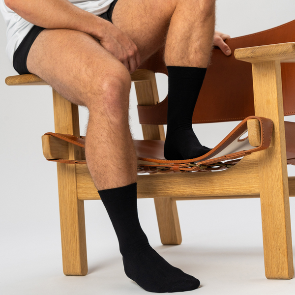 10 pairs of black bamboo socks