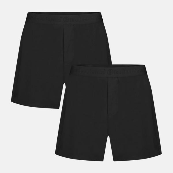 Kay bamboo boxer shorts - Black 2 pack