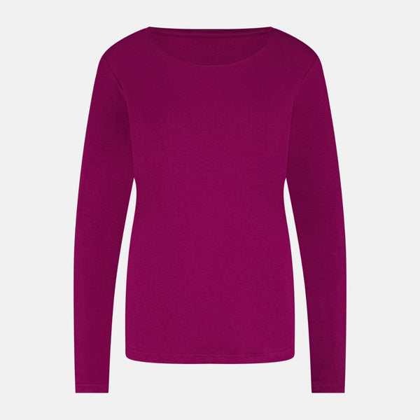 Nina long-sleeved pajama set burgundy