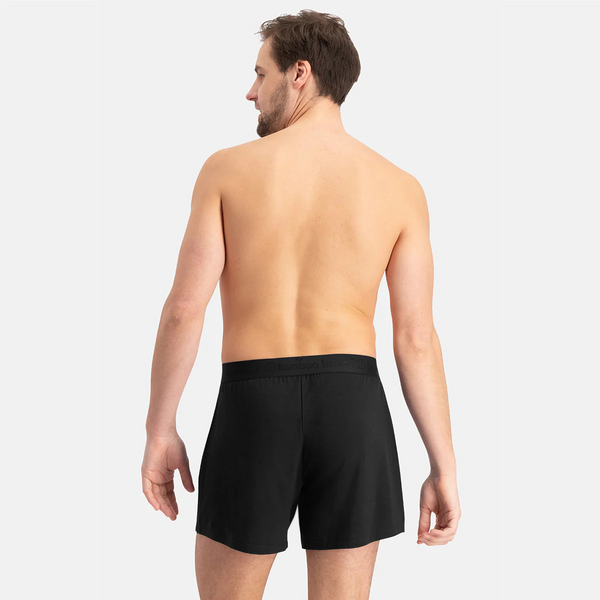 Kay bamboo boxer shorts - Black 2 pack