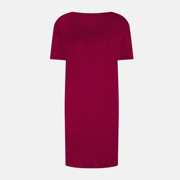 Nora short-sleeved nightgown burgundy