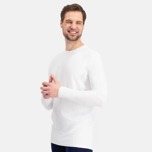 2 pack White long sleeve bamboo T-shirt
