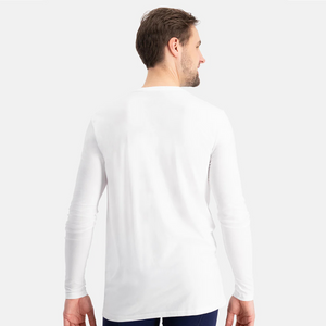 2 pack White long sleeve bamboo T-shirt
