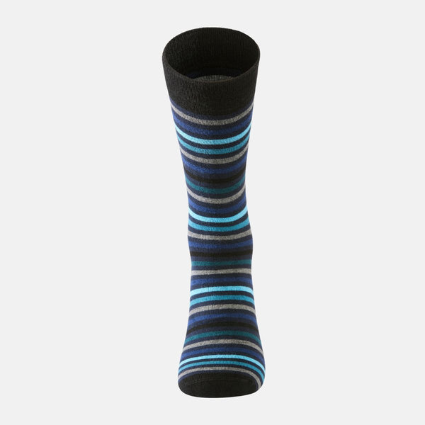 Blue striped bamboo socks