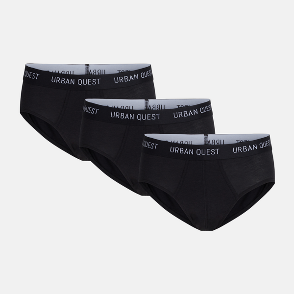 3 pack men's briefs - black