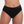 Belle bamboo maxi panties with narrow elastic edge - black 3 pack