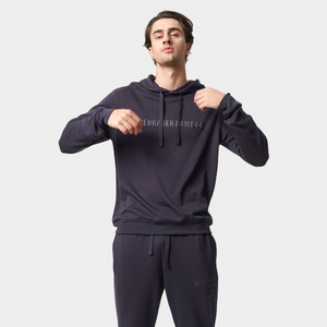 Grå bambus hoodie med logo fra Copenhagen Bamboo