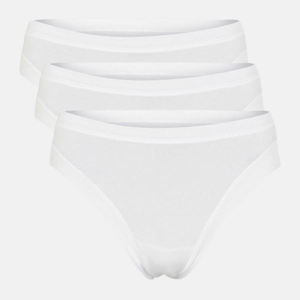 3 pack white bamboo tai panties