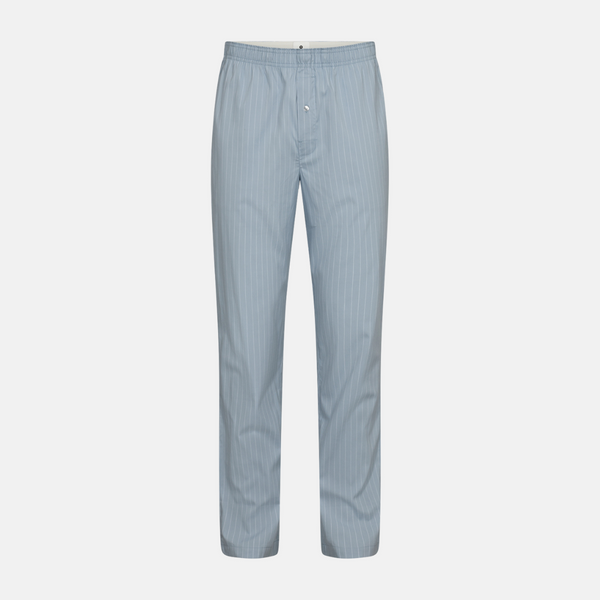Light blue bamboo poplin pajama pants