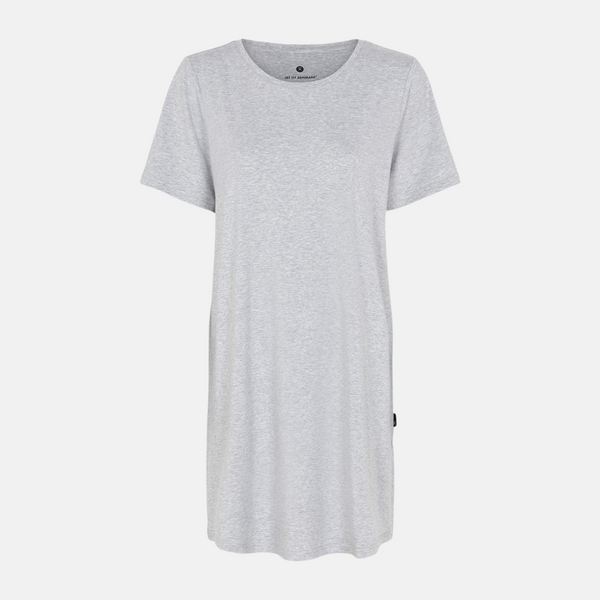 Bamboo T-shirt dress light grey