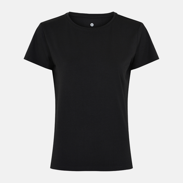 Black Bamboo T-shirt with round neck