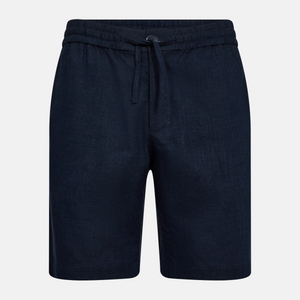 Navy bambus og hør herre shortssæt skjorte og shorts fra JBS of Denmark