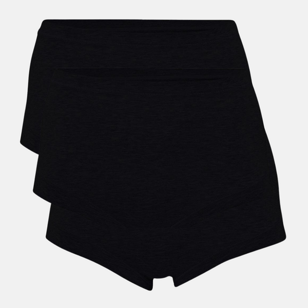 3 pack black bamboo maxi panties