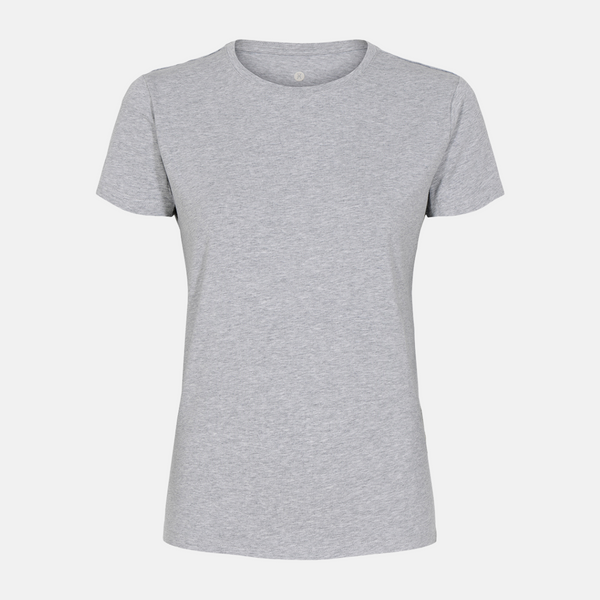 Light grey bamboo round neck T-shirt