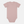 Short-sleeved pink bamboo bodysuit