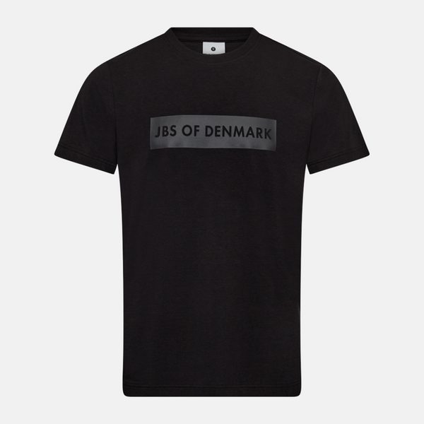 Black bamboo T-shirt with logo