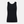 Black bamboo tank top with feminine details
