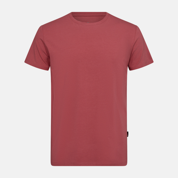 Red bamboo o-neck t-shirt