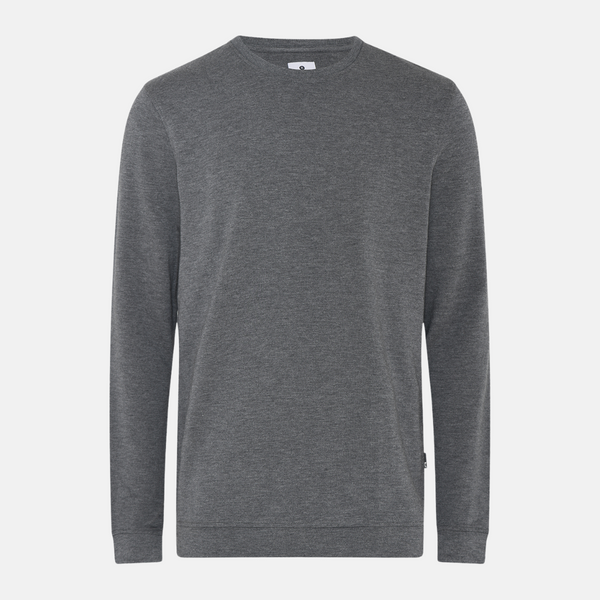 Dark grey bamboo crew neck sweatshirt