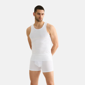 2 pak hvid bambus tank top fra JBS