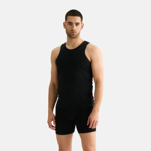 2 pak Sort bambus Tank Top fra JBS