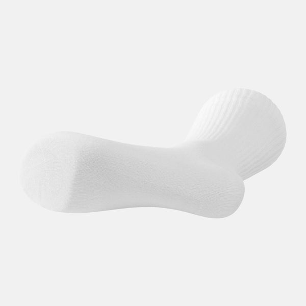 White bamboo tennis socks