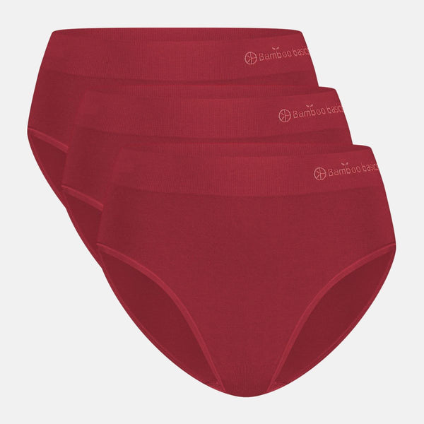 3 pack Bordeaux bamboo Maxi briefs
