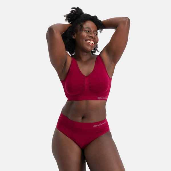 3 pack Bordeaux bamboo Maxi briefs