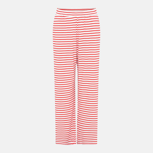 Amy bamboo pants - Red striped