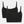 Elle bamboo bra with adjustable straps - black 2 pack