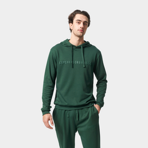 Grøn bambus hoodie med logo fra Copenhagen Bamboo