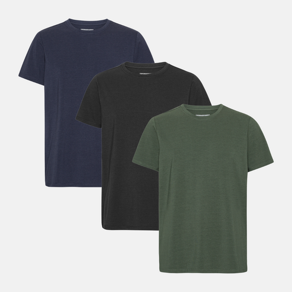 3 pack bamboo T-shirt black/night sky/forest night