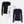 3 pack long sleeve bamboo T-shirt black/white/navy