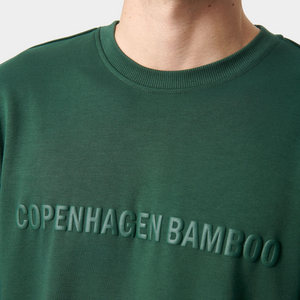 Grøn bambus joggingsæt med logo fra Copenhagen Bamboo
