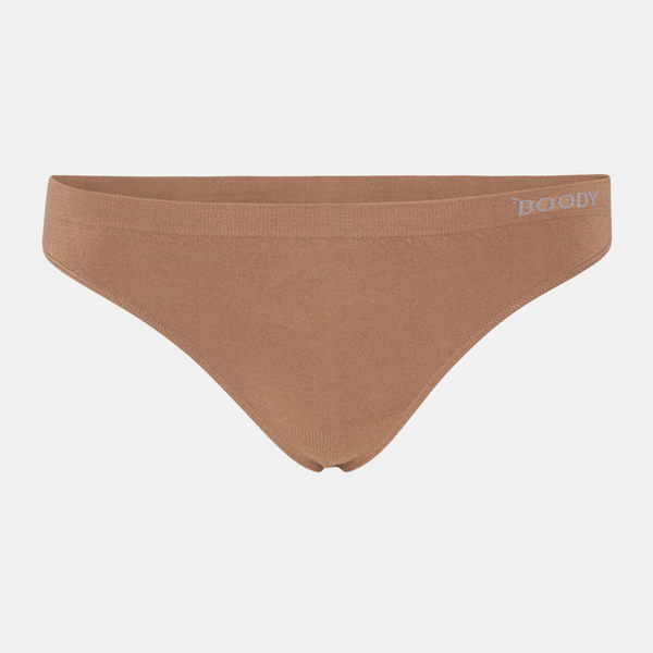 Tan nude bamboo thong panty
