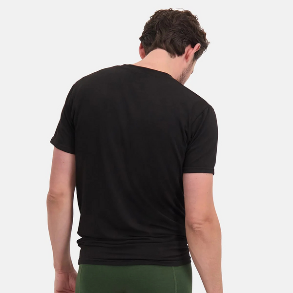 Ruben bamboo crew neck T-shirt - black 2 pack