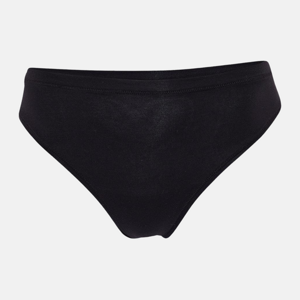 Black bamboo thong panties