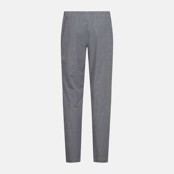 Navy striped bamboo night pants