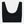 Black bamboo bra top with feminine details