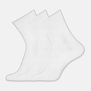 3-pack white bamboo socks from Decoy