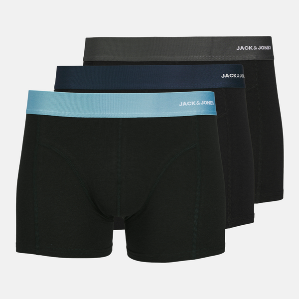 JACPHILIP bamboo briefs 3 pack in black with colored elastic