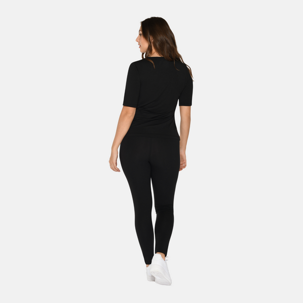 2-Pack Bamboo T-shirt in Slim Fit - Black-white