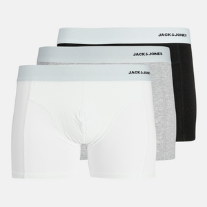 JACK & JONES Jactom Bamboo Trunks 3 Pack, Nero, L (Pacco da 3) Uomo JACK & JONES Jactom Bamboo Trunks 3 Pack, Nero, L (Pacco da 3) Uomo
