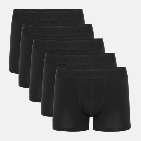 5 pairs of bamboo underwear in black